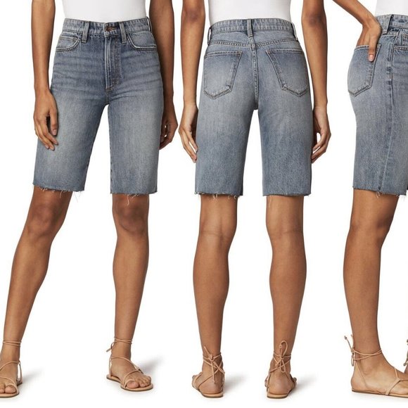JOE’s women’s The Luna Cutoff Denim Bermuda Shorts DAWN, Size 31. - Picture 2 of 8